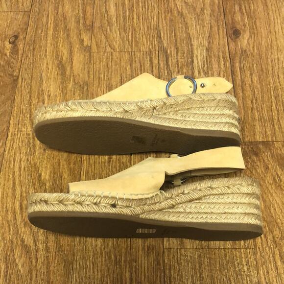 Rag & Bone Calla Tan Sand Suede Wedge Espadrille Sandals Size 8 (38) - Picture 10 of 16